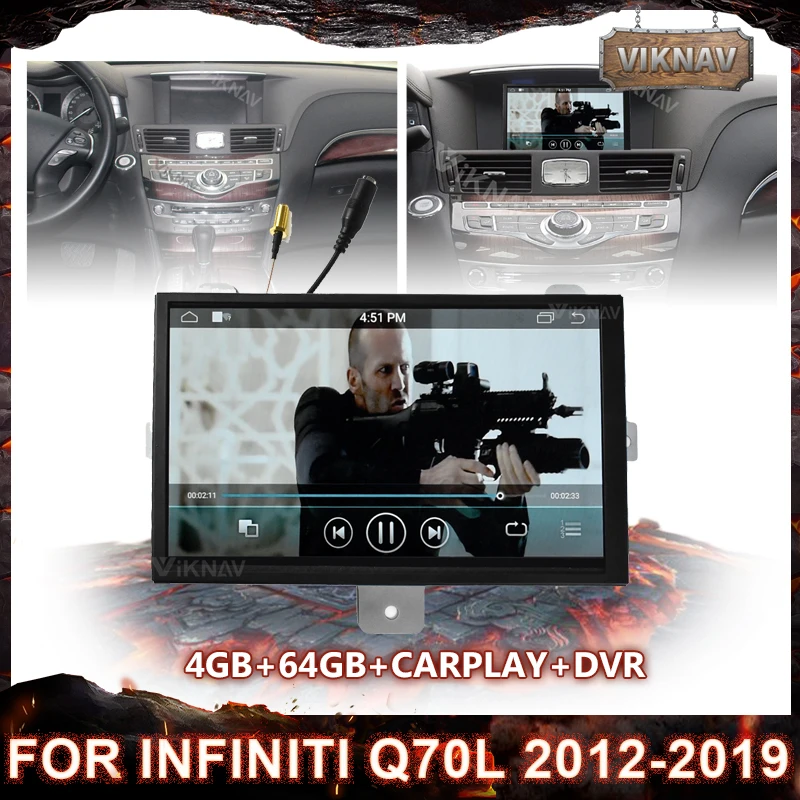 

Автомагнитола PX6, Android, HD экран, для Infiniti Q70L 2012-2019, радио, мультимедийный плеер, DVD, GPS-навигация, DVD, 2 din, головное устройство