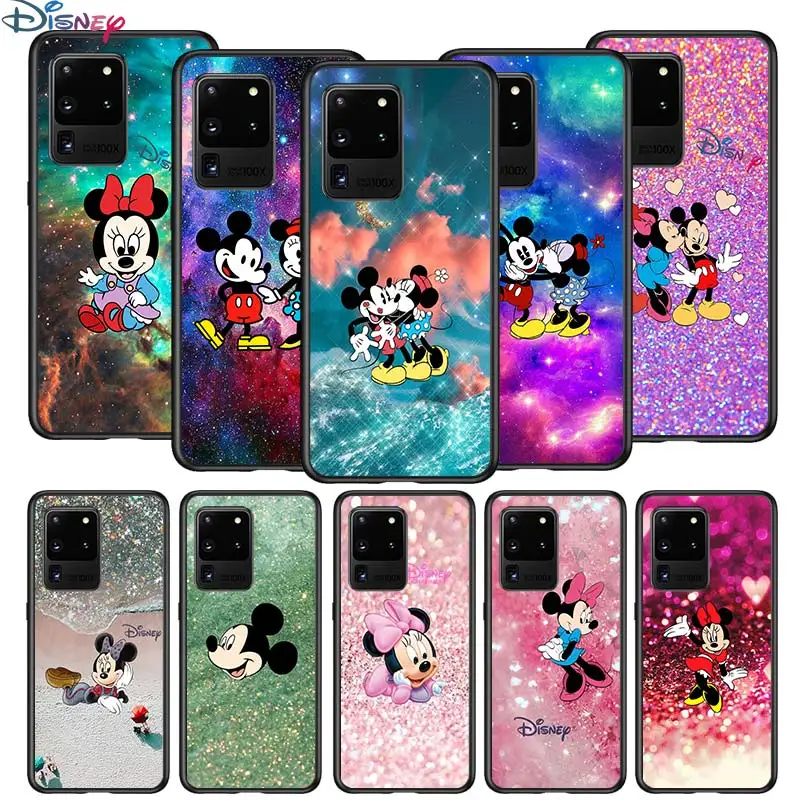 

Mickey Minnie colorful for Samsung S20 FE Ultra Plus A91 A81 A71 A51 A41 A31 A21S A72 A52 A42 A02S Soft Black Phone Case