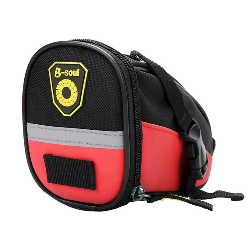 

Cycling Bag B-soul Nylon Waterproof Bicycle Bag Bike Waterproof Storage Saddle Bag Seat Cycling Tail Rear Pouch Bag Saddle Bag