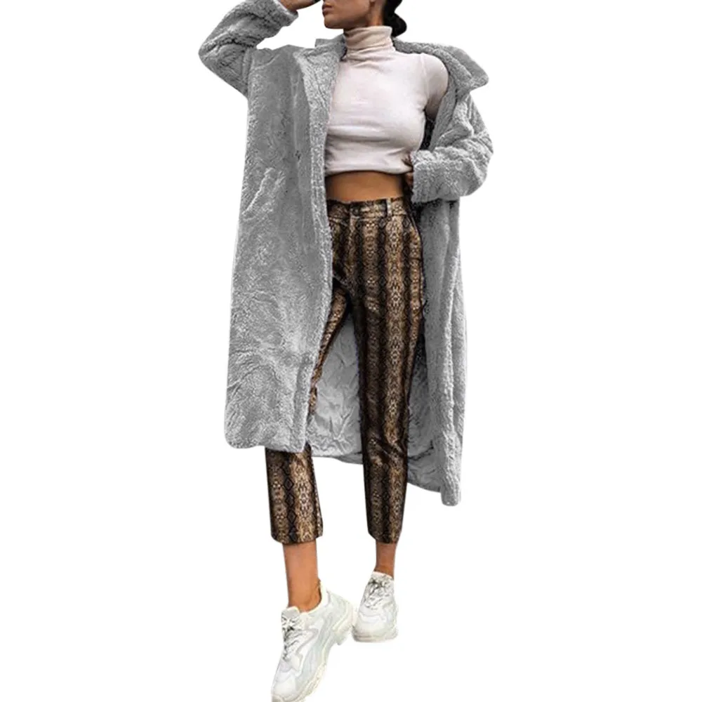 Осень зима женское меховое пальто размера плюс теплая обувь на меху Пальто из