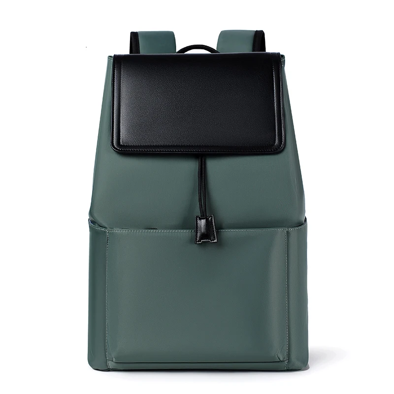

Tiptoegirls Korean Design Functional Men Backpack Business Casual Backpack Tear-proof Waterproof Oxford+Leather Flap Men's Bag