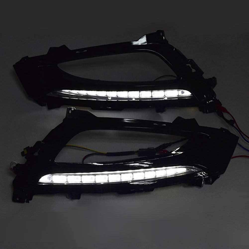 

Pair LED Daytime Running Light DRL Driving Fog Lamp For KIA Optima K5 2010-2013