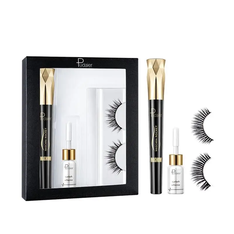 Тушь для ресниц Crown 4D набор шелковых волокон водостойкая густая кудрявая длинная