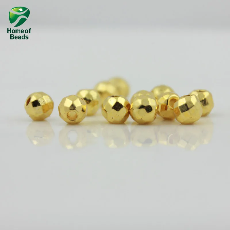 Бусины Из Гематита и розового золота 3 мм|beads 3mm|rose gold beadsgold beads |