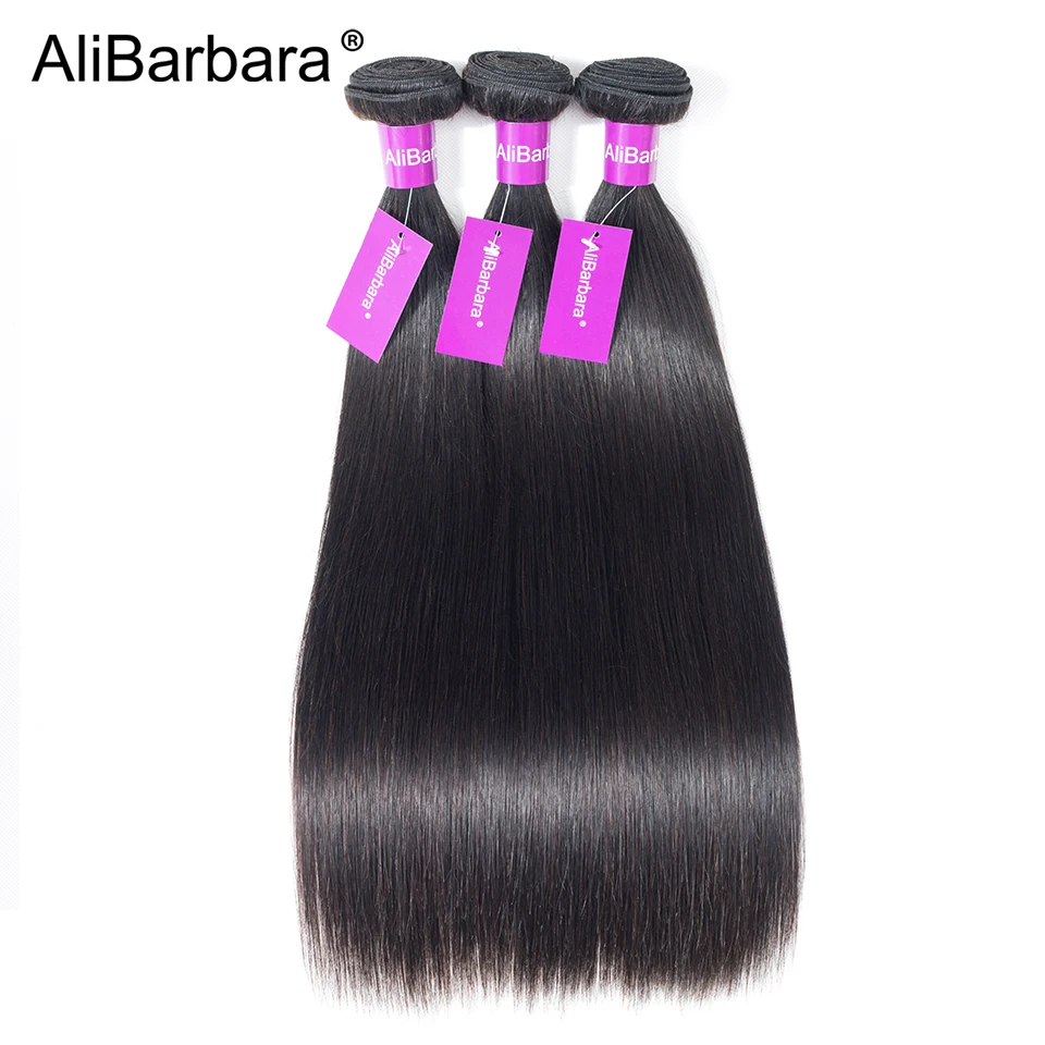 AliBarbara, прямые человеческие волосы Remy, пряди с закрытием, перуанские волосы, волнистые, низкое соотношение, натуральный цвет, человеческие волосы для наращивания