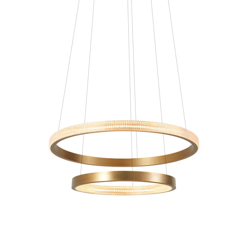 New Living Room Lighting Restaurant Chandelier Ring Network Red Household Minimalist Art Scandinavian hanglamp | Лампы и освещение