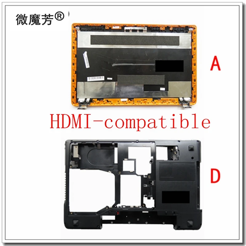 Новинка задняя крышка для ЖК дисплея Lenovo Y575 + нижняя корпуса AP0HB000820 ACBAS0017B с