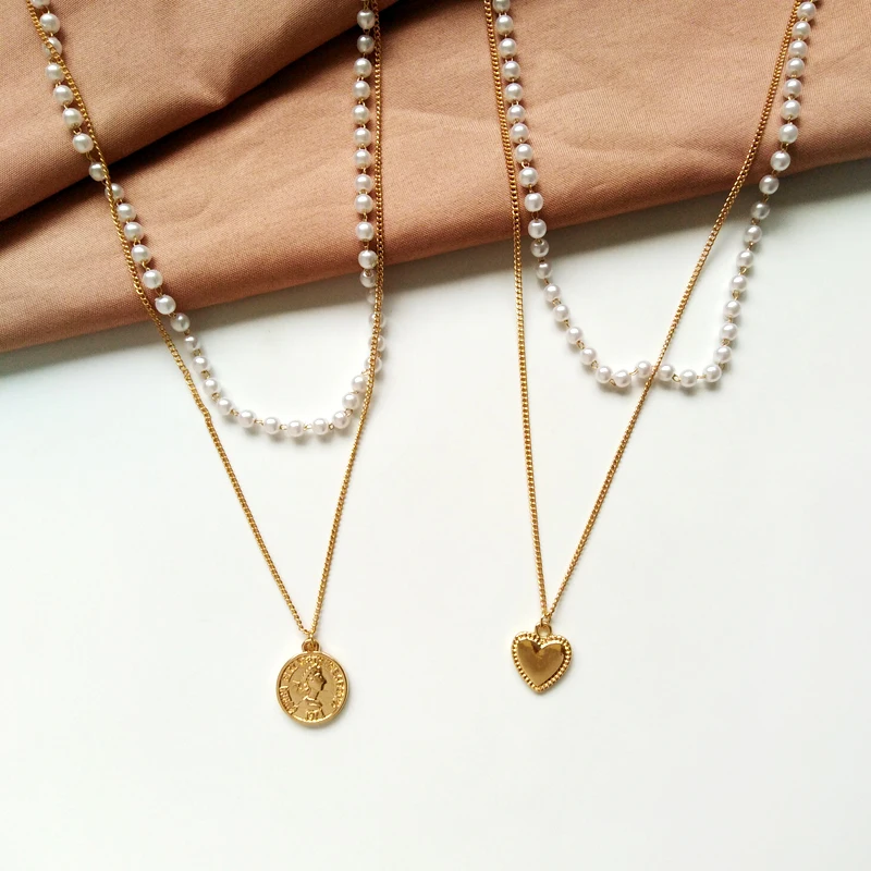 Ожерелье женское модное ожерелье в форме сердца с подвеской виде морских звезд и