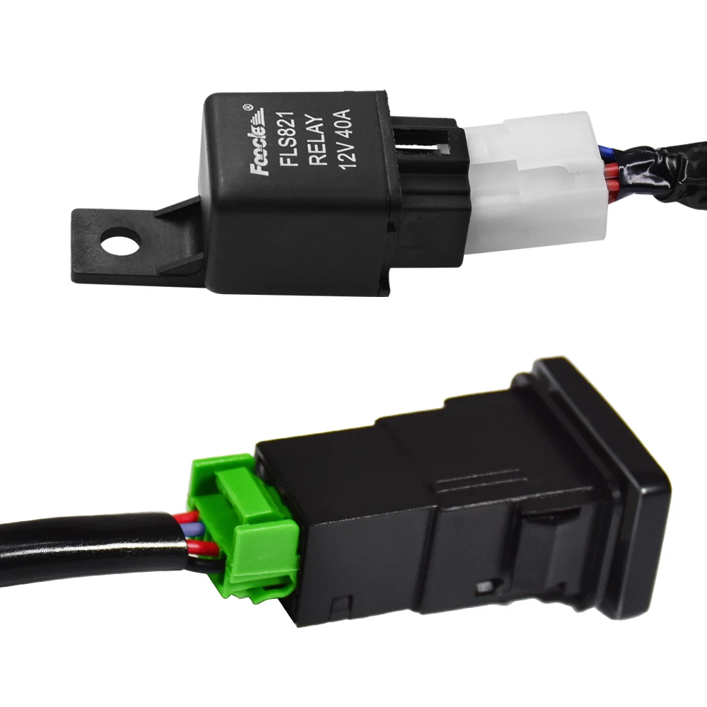 YUNPICAR H11 881Fog Light разъем электросети провода с 40A реле Вкл/Выкл комплекты переключателей для Toyota GM hyundai Accent
