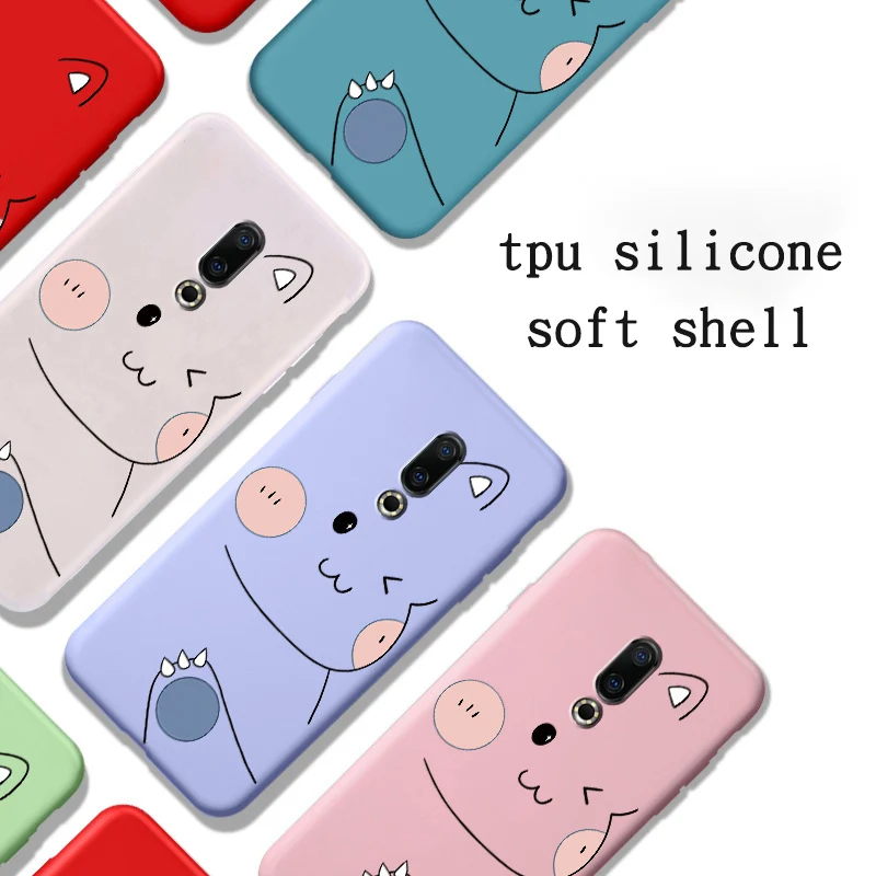 

Phone Case For Meizu 16 Plus M892Q Funda Meilan Luxury Silicone Soft Shell Fashion Candy Celular Sleeve Cartoon Back Cover Coque