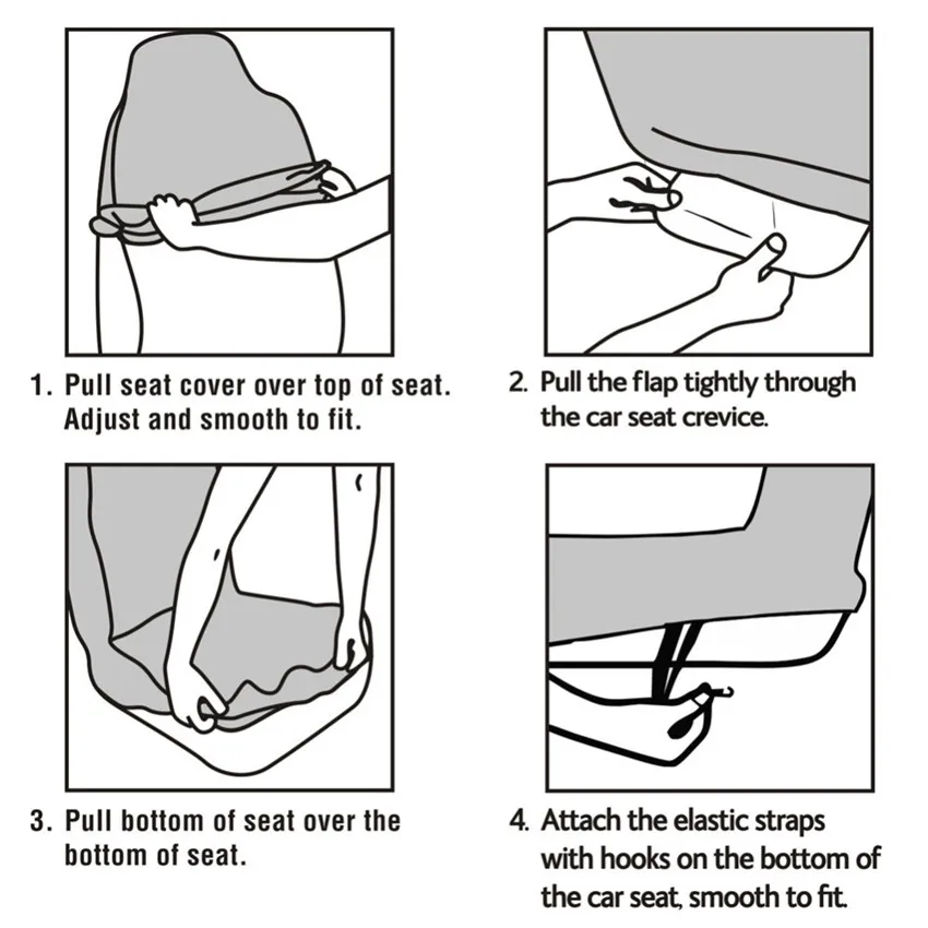 Чехлы на сиденья автомобиля Защитные чехлы для совместимы с подушками