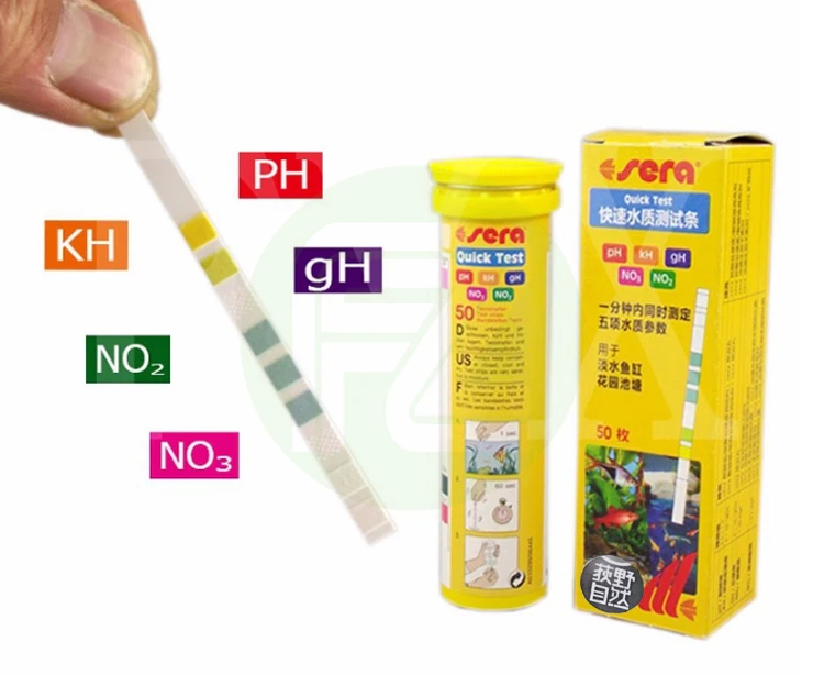 Sera 5 в 1 легкие тест полоски PH GH KH NO2 NO3 тестовый комплект для аквариума