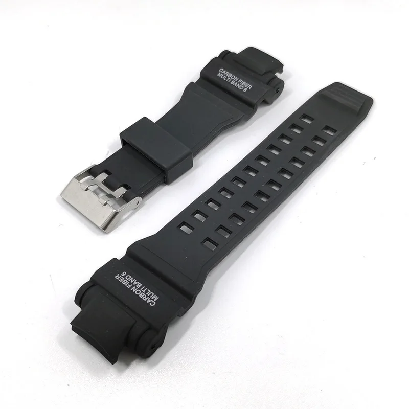 Черный ремешок для Casio G shock MULTIBAND 6 Multi Band аксессуары часов спортивный мягкий
