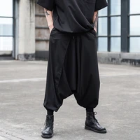 mens beat pants spring and autumn new retro non mainstream hair stylist dark hip hop super loose casual pants