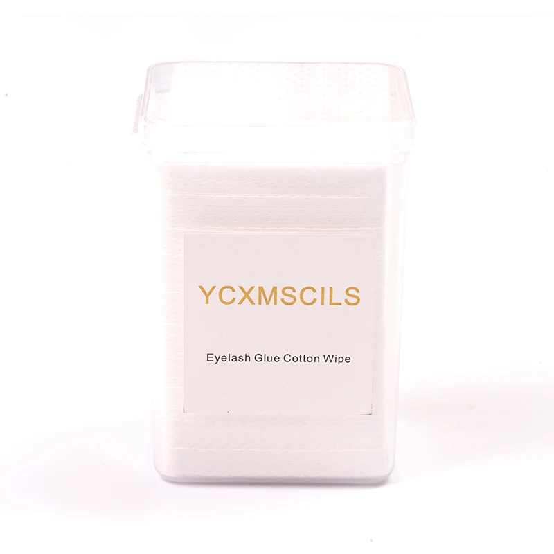 

YCXMSCILS 200PCS Eyelash Glue Remover Cotton Wipes Gel Nail Tips Polish Remover Cleaner Lint-Free Paper Pad Eyelash Supplies