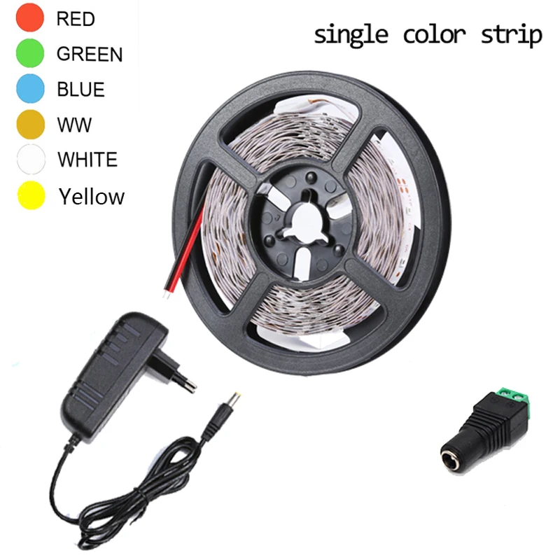 Светодиодная лента гибкий диодный светильник 12 в пост. Тока 5 м SMD 2835 RGB не