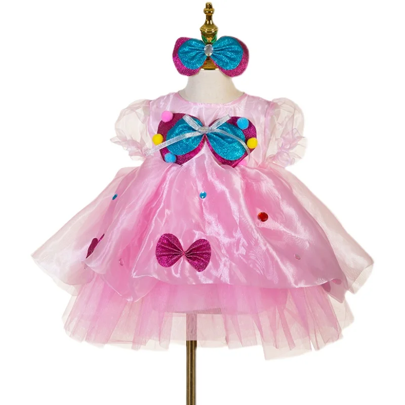 

Pink Princess Dress For Princess Party Clothing Kindergarten Dance Costumes Girls Birthday Gifts Cute Butterfly Dress For Kids