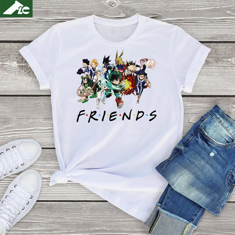 

100% Cotton SHort Sleeve Tee Girl Clothes Summer Unisex Tops Kawaii Neko Manga Anime T Shirt Men Oversized Female T Shirt