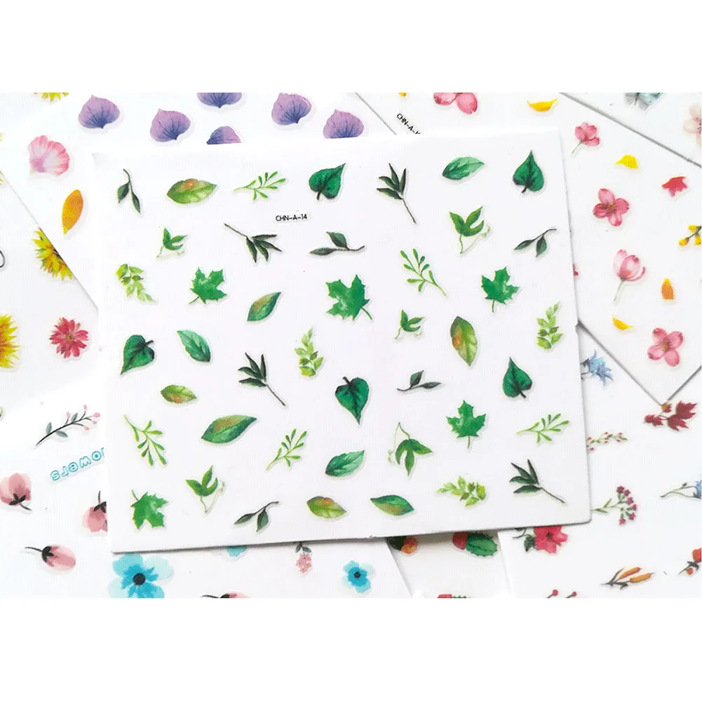 10 листов Свадебные самоклеющиеся бусины в форме цветов дизайн маникюрные