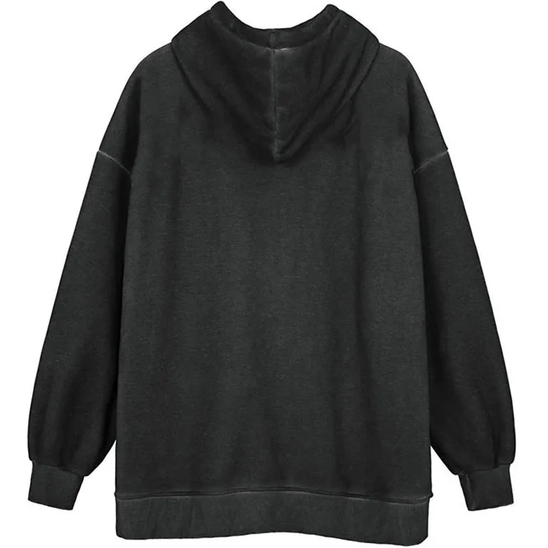 Толстовка женская оверсайз на молнии с надписью Ангел | Женская одежда