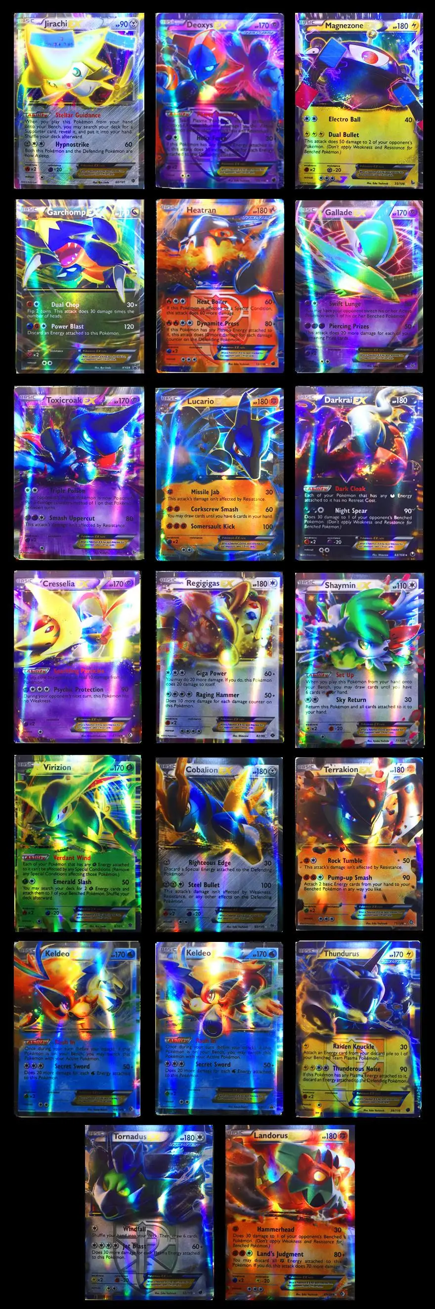 TAKARA TOMY Pokemons card 100 шт 80EX 20 Мега не повторяющиеся блестящие карты игры битва карт торговля дети Покемон карты игрушка