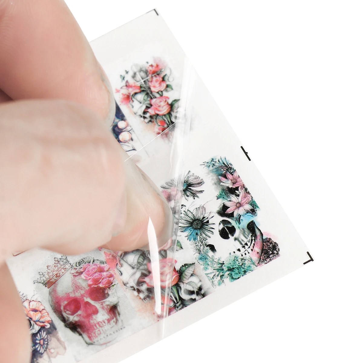 

Halloween Style Nail Tips Decals Nail Art Water Transfer Stickers Beauty Full Wraps Manicure Decor