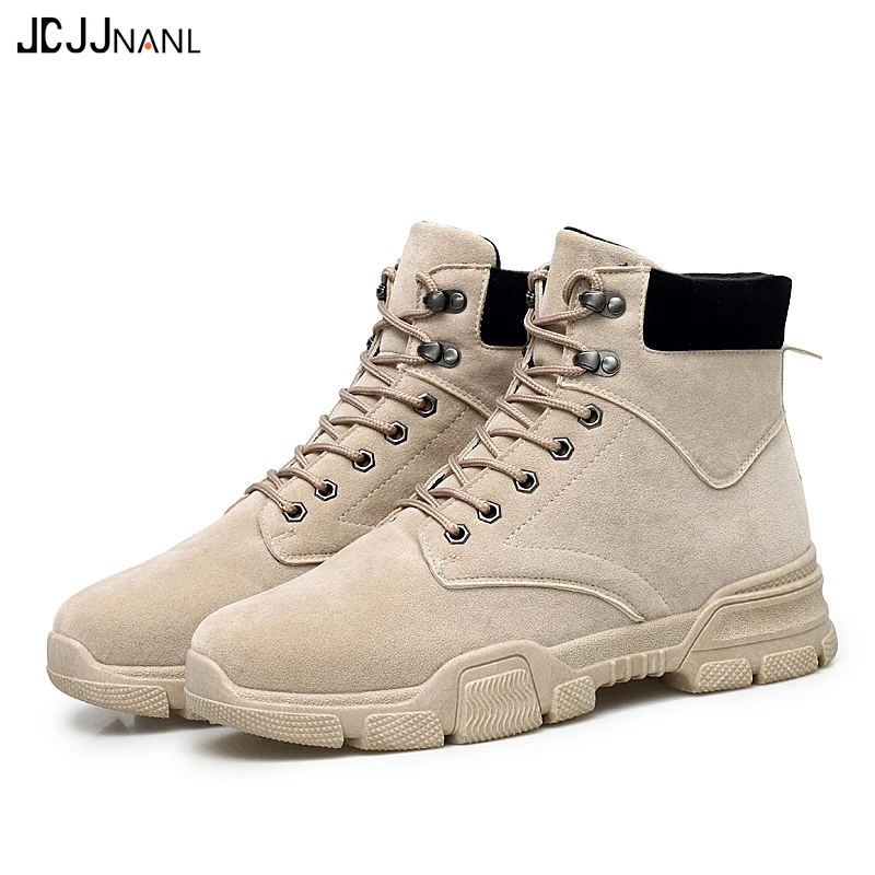 JCJJNANL/брендовые черные кроссовки сапоги с принтом для мужчин высокое качество