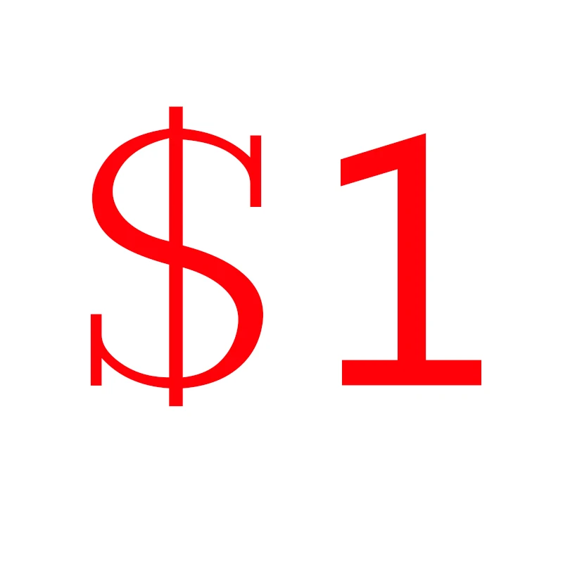 

1 dollars pay for the different price