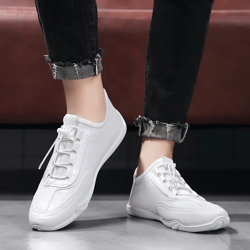 

Новинка 2021, спортивная обувь Pshoes на плоской подошве, женская и мужская белая Весенняя спортивная обувь для прогулок, для взрослых и газонов