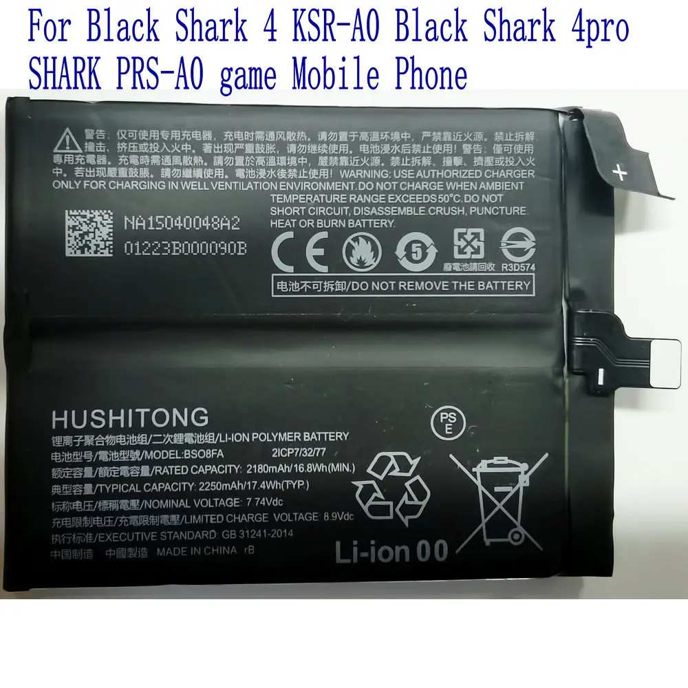 

3,85 V абсолютно новый высококачественный аккумулятор 2250mAh BSO8FA для Black Shark 4 KSR-A0 Black Shark 4pro SHARK PRS-A0 игровой мобильный телефон