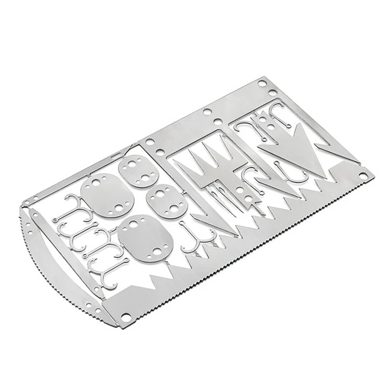 

2021 New Outdoor Camping Survival Card Multi-function Tool Field Survival Equipment Hunting Trekking Kit Fishing Gear Hook Card
