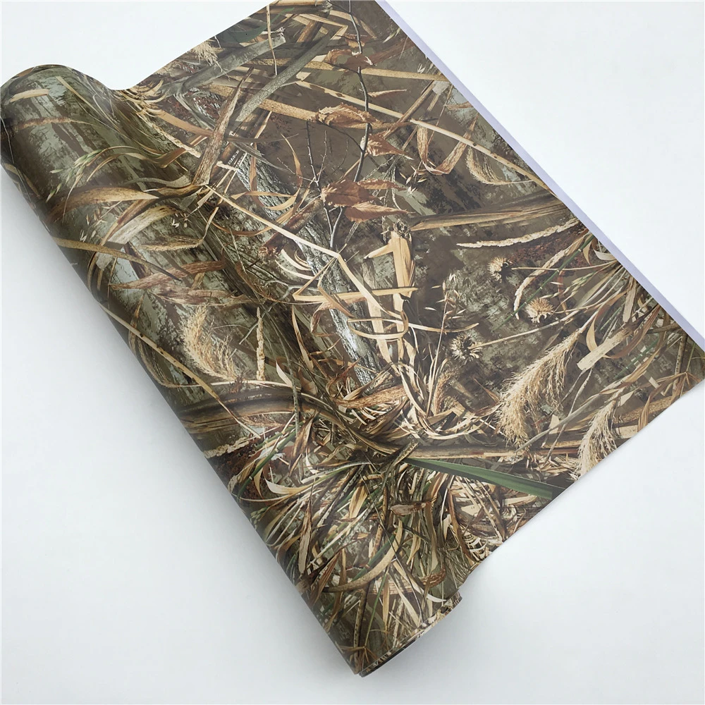 Grass Camo HD Tiger Black Camo виниловая пленка для обертывания, красная полярная Снежная камуфляжная виниловая пленка для автомобиля, пленка для автомобиля, ноутбука - Название цвета: Grass Camo