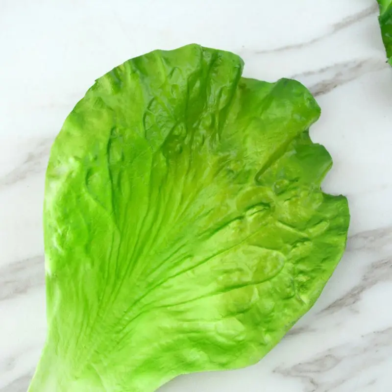 

Artificial Vegetable Lettuce Leaves Simulation Fake Lifelike For Home Party Kitchen Festival Decoration 85LA