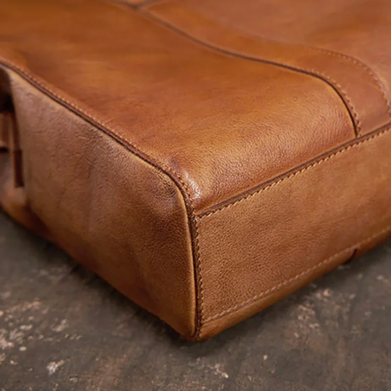 Сумка AETOO из воловьей кожи с верхним слоем винтажная сумка через плечо