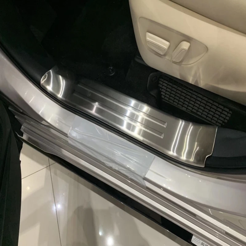 

For Toyota Sienna 2021 2022 Stainless Steel Inner Inside Door Sill Panel Scuff Plate Kick Welcome Step Trim Cover Accessories