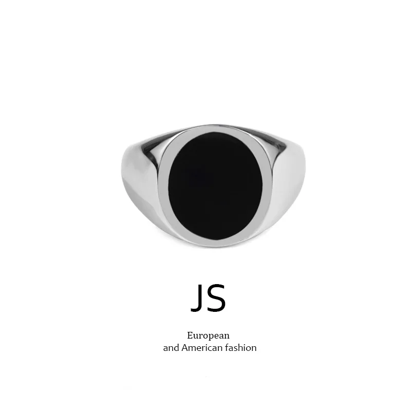 

Fashion Biker Color Width Rings 30mm Round Signet Square Finger Men Party Wedding Jewelry Gift Punk Style