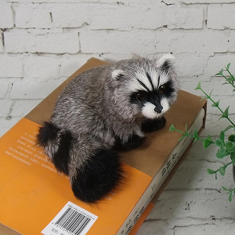 

Simulation Raccoon Model Ornament Nine Section Beaver Animal Specimen Fur Crafts Cognitive Photography Props Figurines Miniature