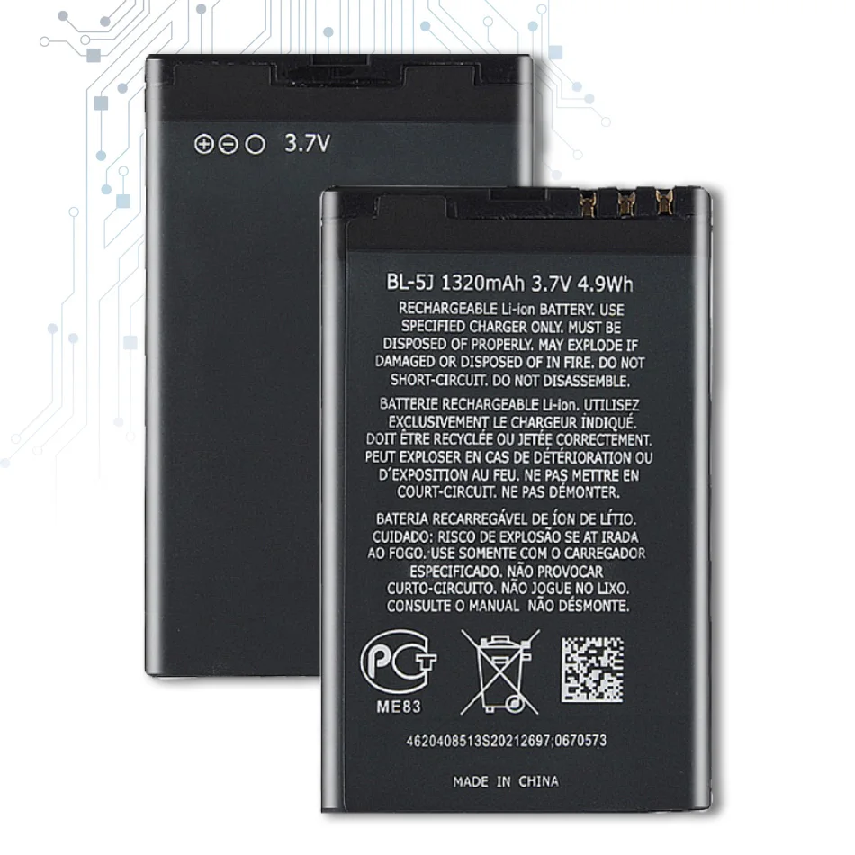 Аккумуляторная батарея для Nokia N900 Lumia 520 521 525 5230 5233 5228 5238 5800XM 5800 X6 X9 5802|Аккумуляторы