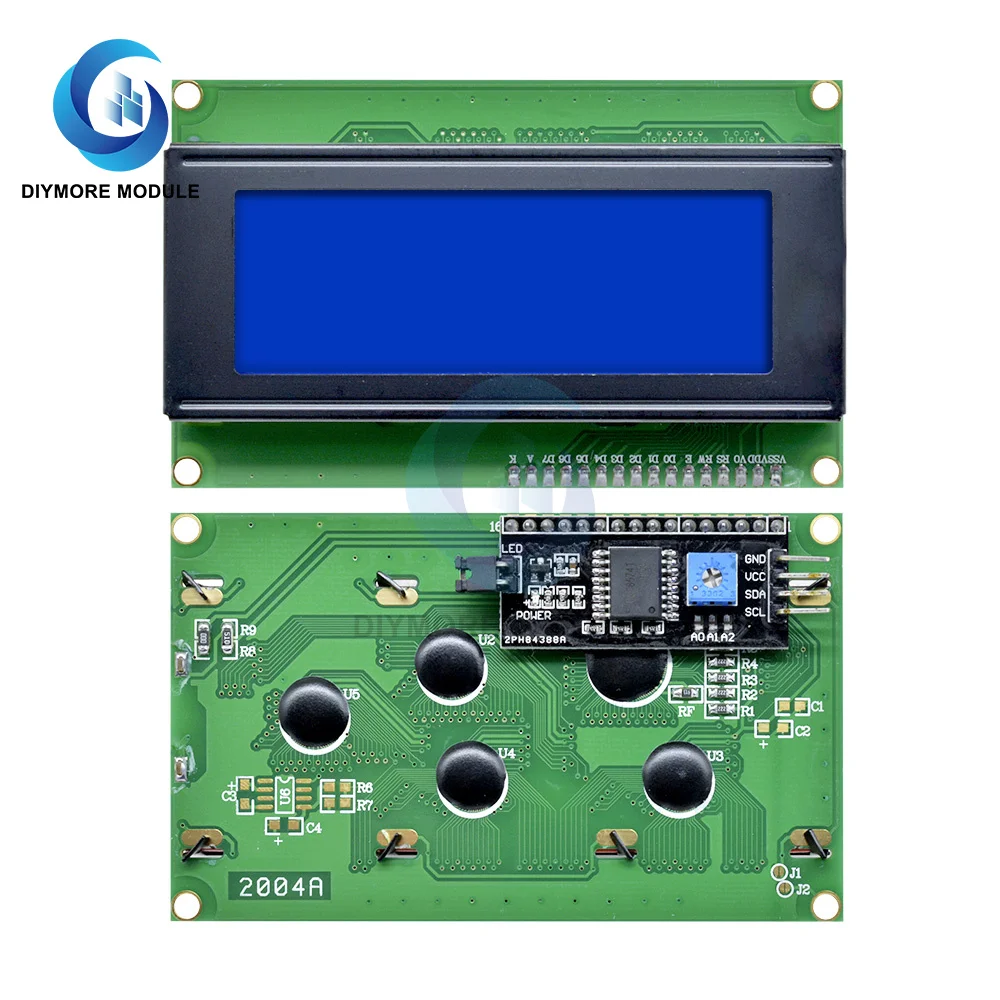 Модуль ЖК-дисплея 2004 синий/зеленый экран с IIC I2C TWI последовательный интерфейс SPI