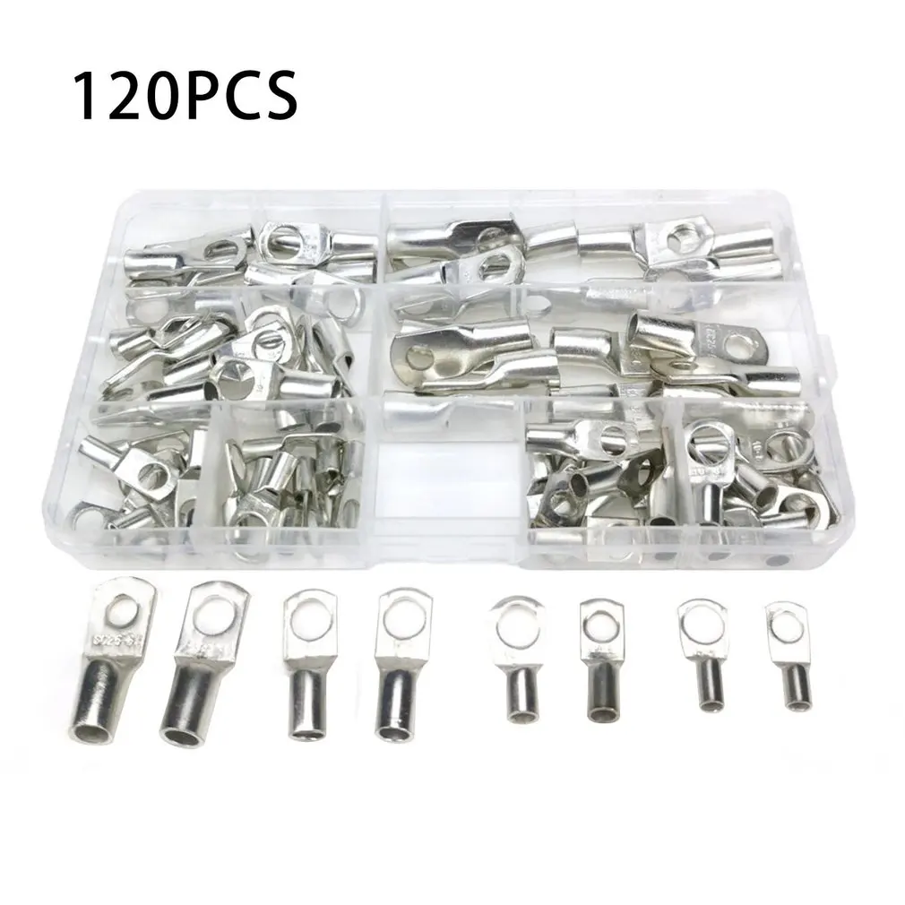 

120pcs SC35 Series Peep Mouth Copper Nose Copper Terminal High Temperature Resistance High Performance Terminal