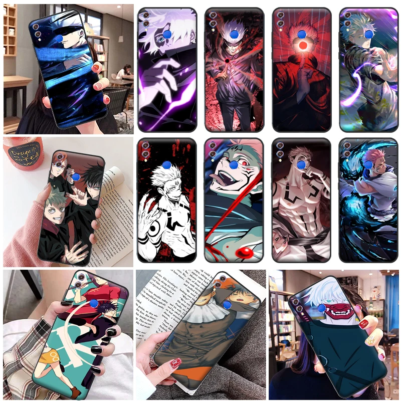 

Jujutsu Kaisen Satoru Gojo Sukuna Yuji Itadori Fushiguro Megumi Phone Case For Huawei Honor 8X 8C 7X Carcasa Soft Cover