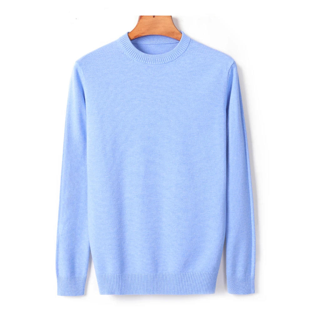 

10-color Men's Thick Round Neck Sweater New Autumn and Winter Leisure High-quality Pullover Warm Sweater Men's Knitted Sweater