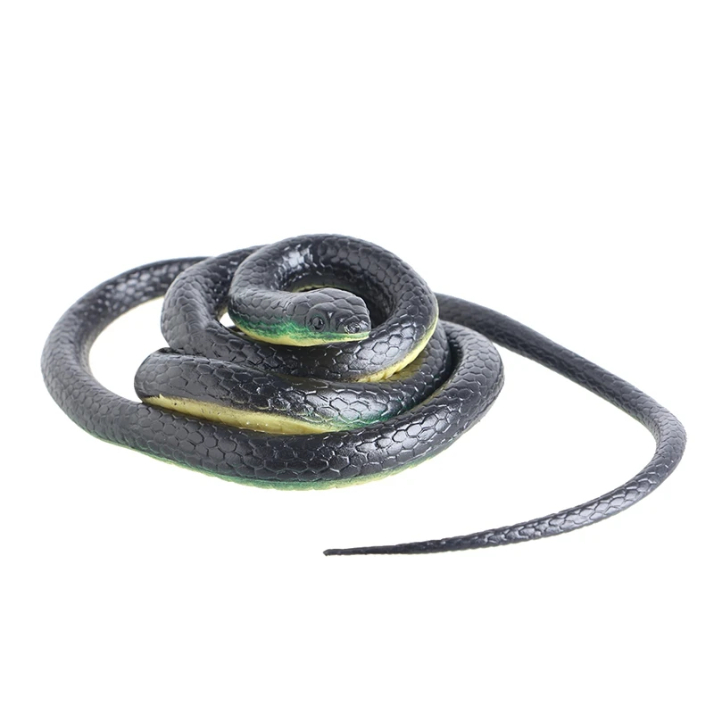 

130cm Realistic Plastic Tricky Toy Fake Snakes Garden Props Joke Prank Halloween