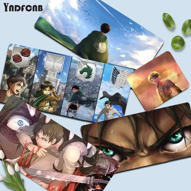 

YNDFCNB Attack on Titan Anime Eren Yeager Anime Mouse pad Mat Size for Deak Mat for overwatch/cs go/world of warcraft