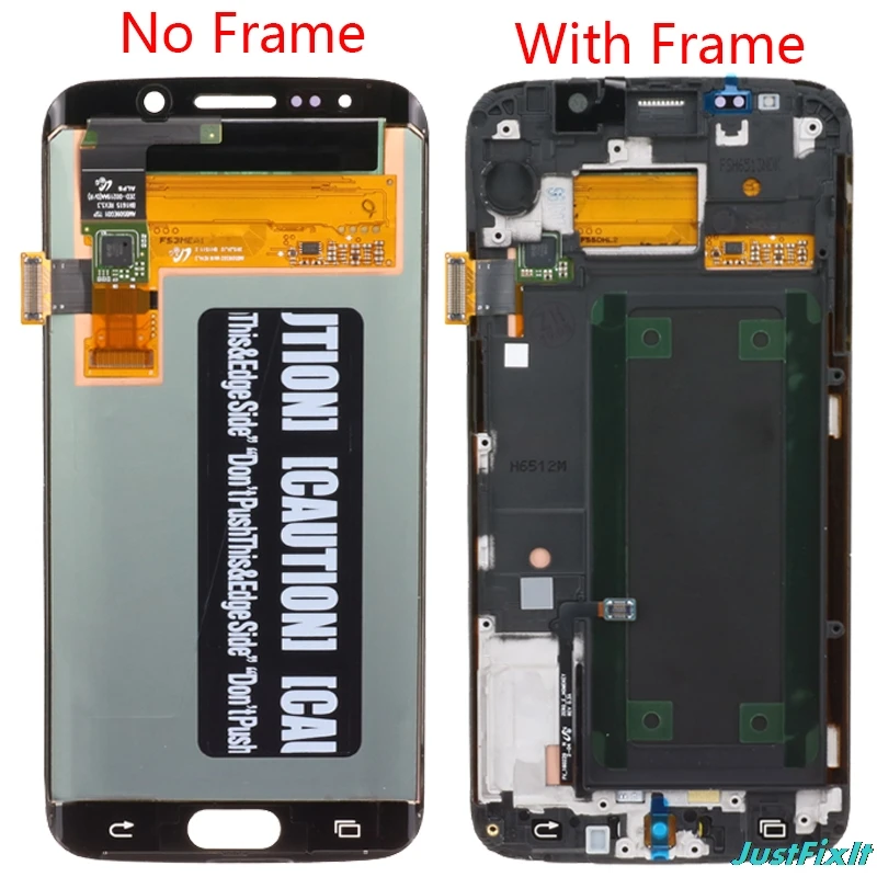 Для samsung Galaxy S6 Edge G925F ЖК-дисплей кодирующий преобразователь сенсорного экрана в сборе Супер Amoled горящий экран shdaow
