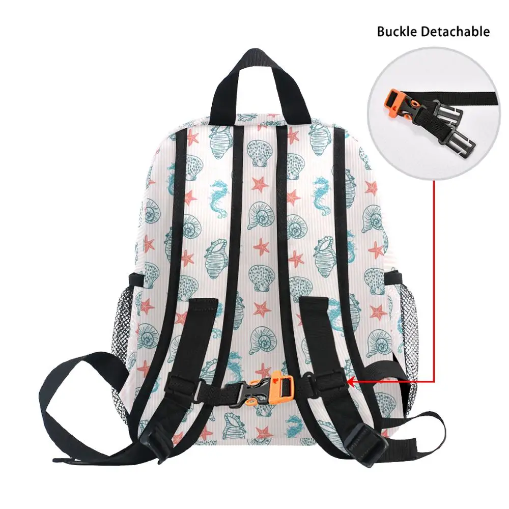 Детский Школьный рюкзак, для мальчиков и девочек, для начальной школы, детский ортопедический школьный рюкзак с морским коньком, ракушкой, ш... от AliExpress WW