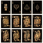 Постер золотистый в скандинавском стиле для украшения покера, настенные картины для гостиной, постеры, печать на стене, Картина на холсте без рамки