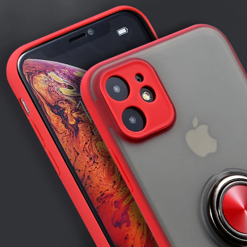 Автомобильный Магнитный чехол для iphone 11 Pro Max Xs Xr X 8 7 Plus 6 S жесткий матовый из ТПУ |