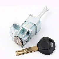 car accessories left driver door lock cylinder barrel assembly with 1 key for b mw e46 locksmith tool