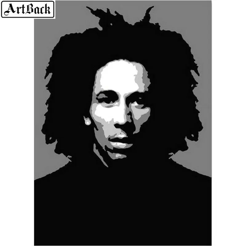 ArtBack &quotБоб Марли&quot 5d алмазная картина Полная площадь/круглая Регги Музыка